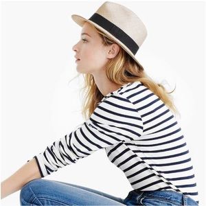 J Crew Straw Panama Hat